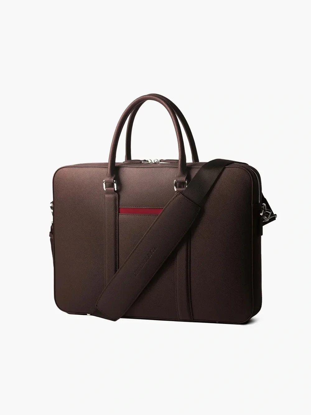 Brown Men’s Leather Maverick&Co Briefcase